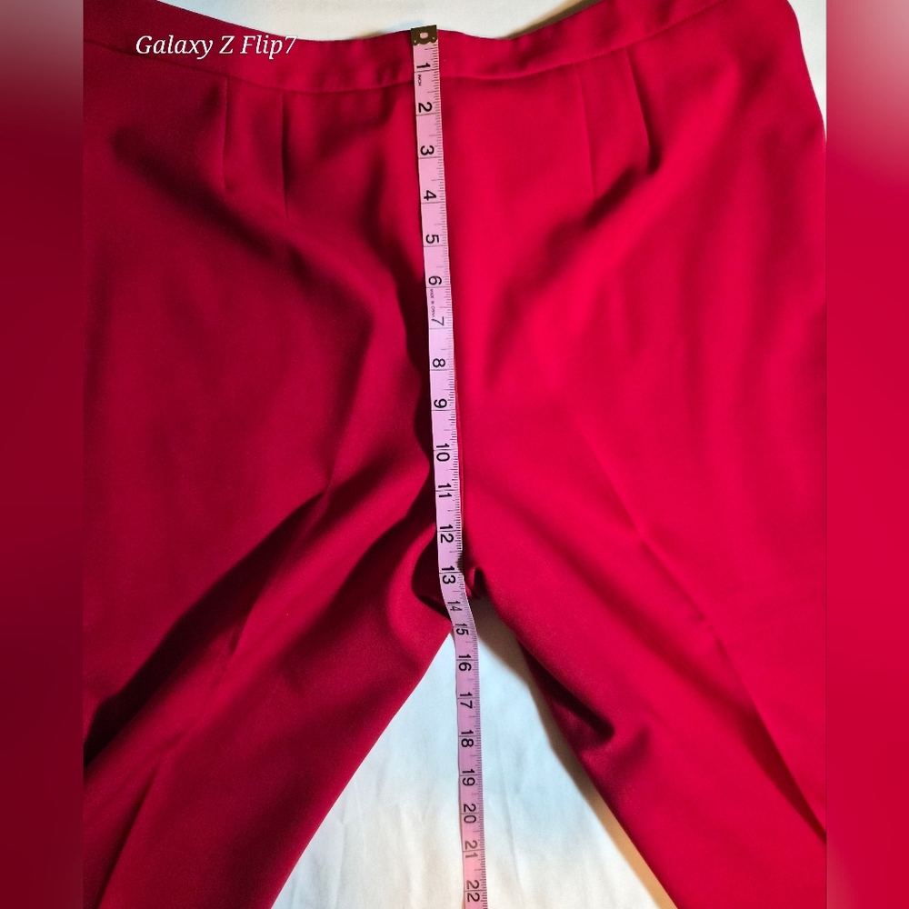 ​Talbots Red Power Suit Set - Fabric Woven in Italy 14P - Picture 10 of 16